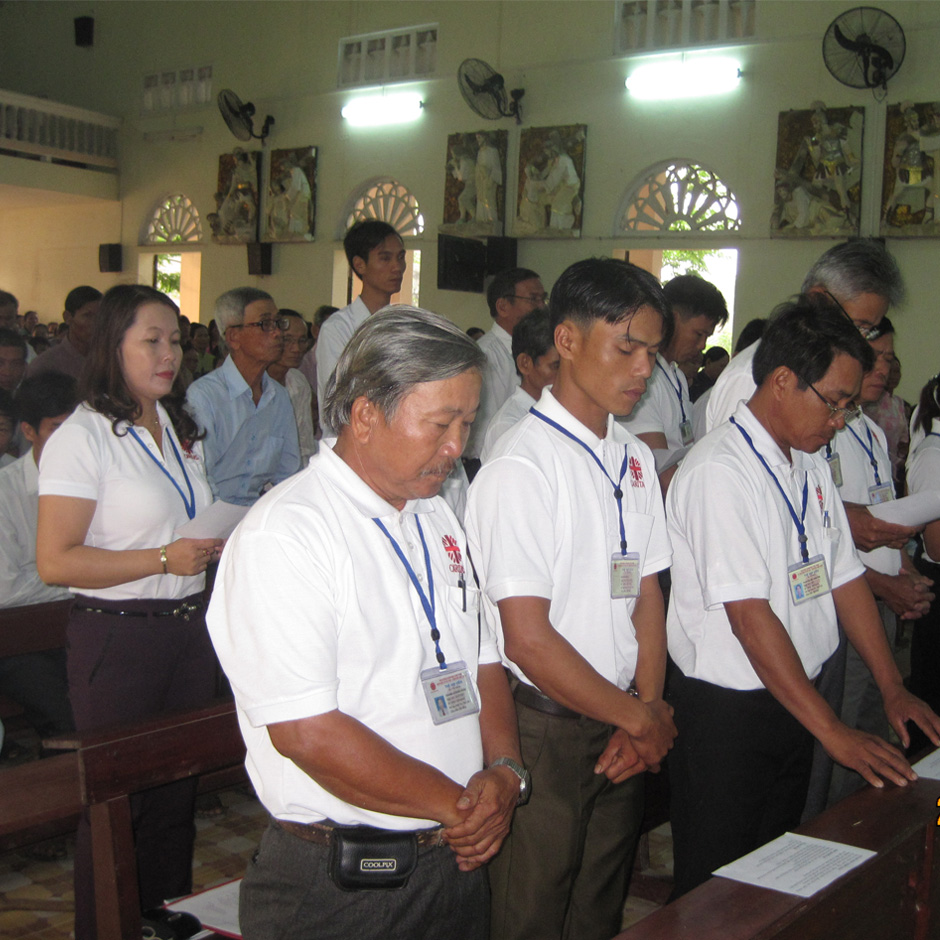 Thánh Lễ Tạ Ơn, nghi thức gia nhập hội viên Caritas Việt Nam và ra mắt Caritas Hòa Lâm            